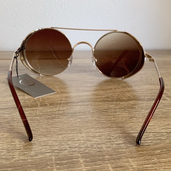 NWT Gold Steampunk Round Sunglasses | UV400 - Picture 6 of 7